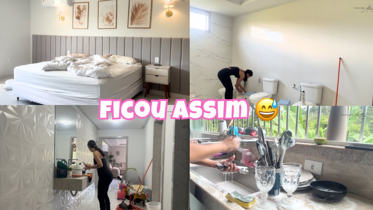 Depois do fim de semana corrido… minha casa ficou assim 😅 Limpeza real 