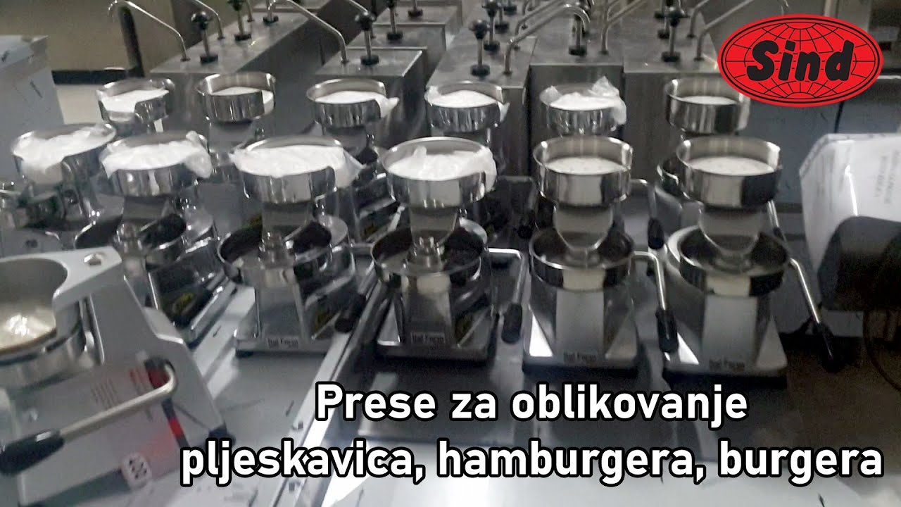 Prese za oblikovanje pljeskavica, hamburgera, burgera ručne Ital Form Mesarska oprema