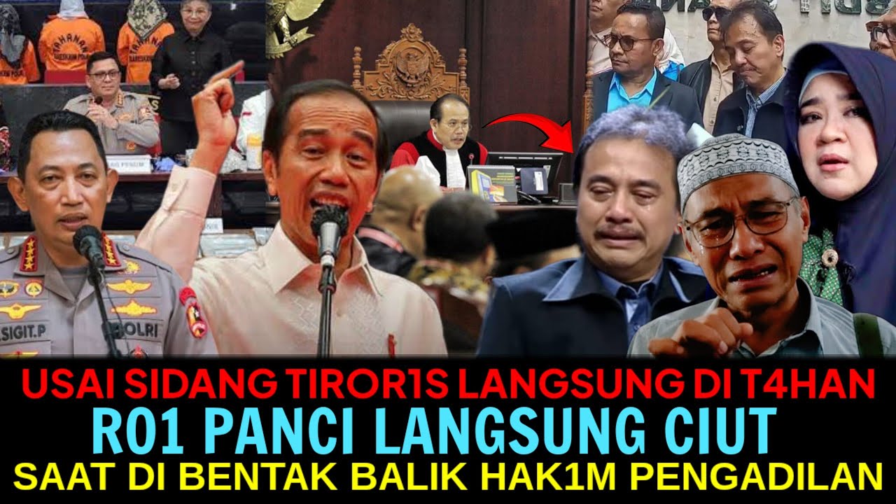 USAI SIDANG TIROR1S LANGSUNG DI T4HAN😱!?ROI P4NCI LANGSUNG CIUT😂DI BENTAK BALIK HAKIM PENGADILAN.. 
