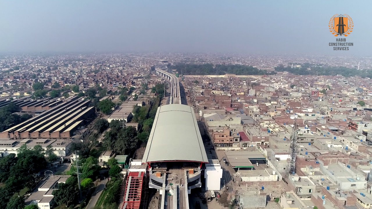 Lahore Orange Line Metro Train Project