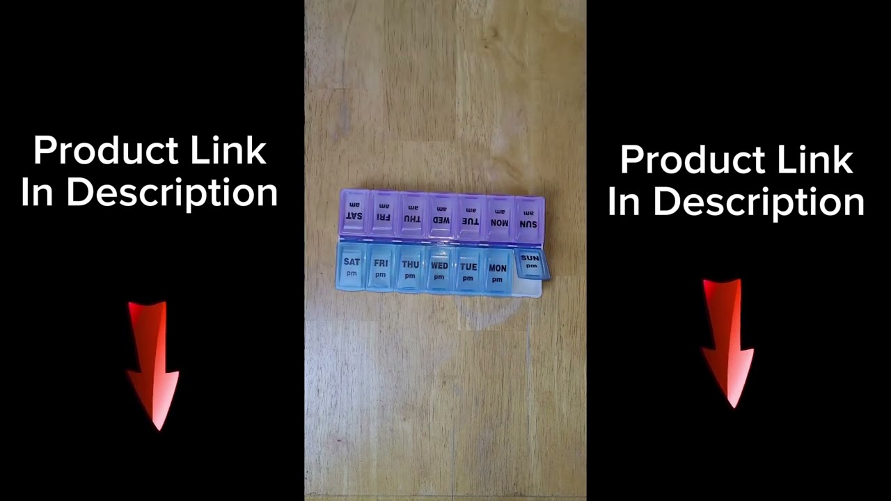 Never Forget Your Meds with This Pill Organizer- Weekly AM/PM Pill Organizer