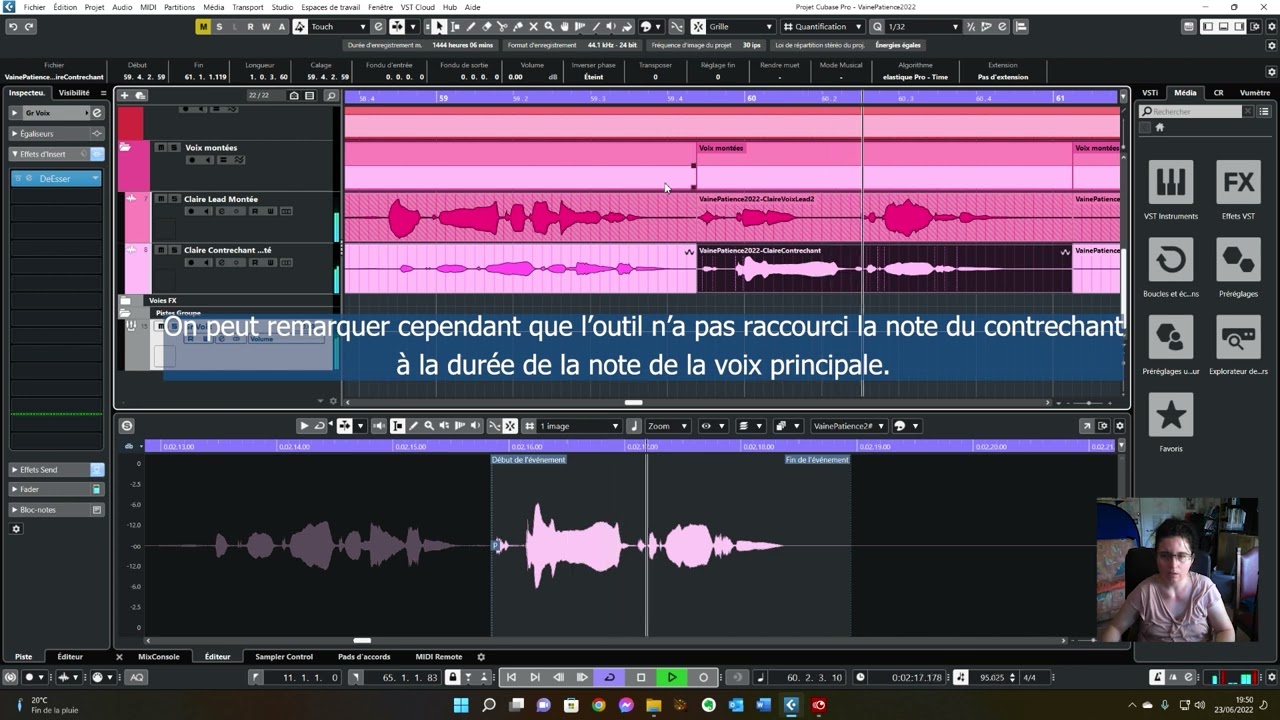 Tutoriel Cubase : synchroniser des voix avec ou sans l'outil d'alignement audio