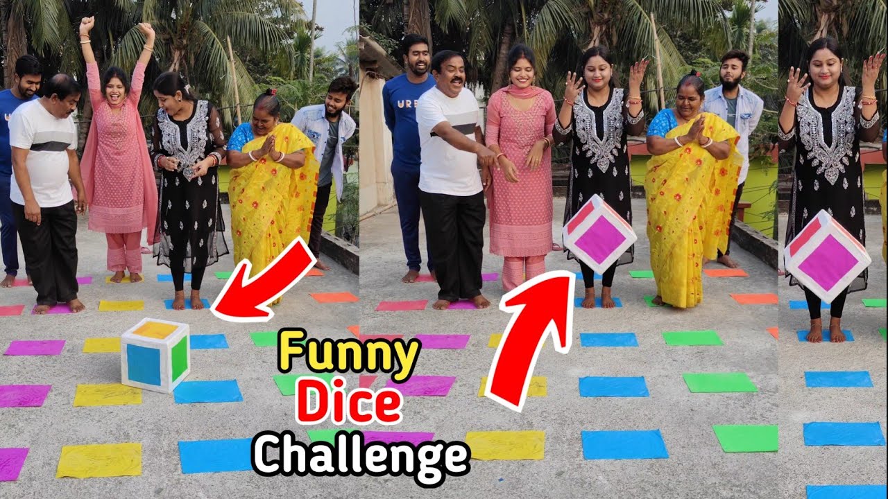 Jumping game on colour paper Funny Challenge Video