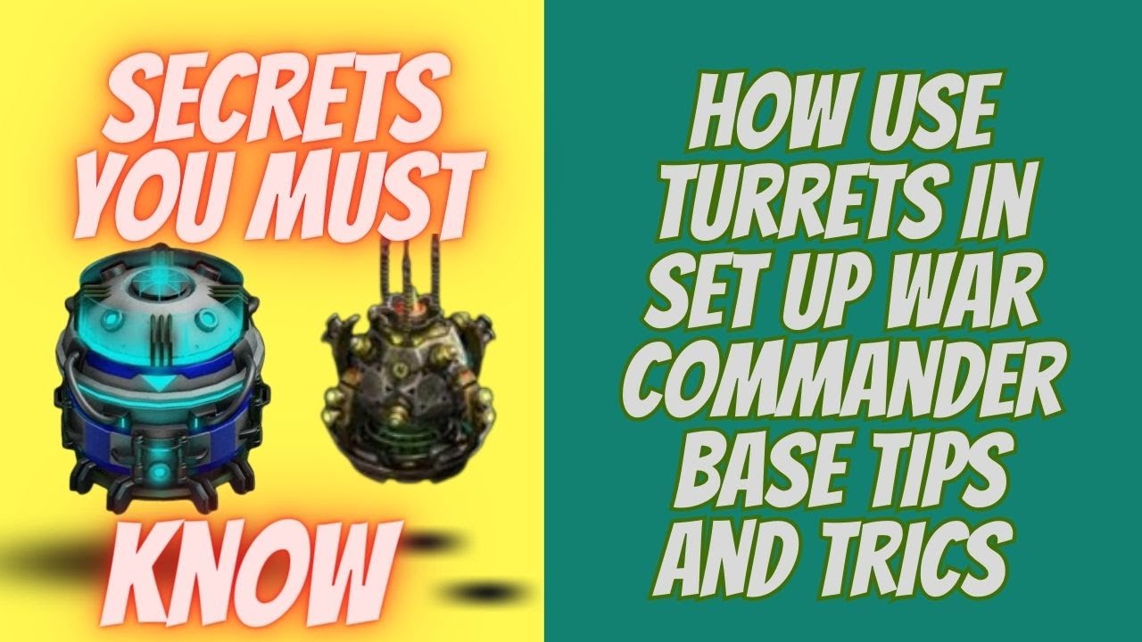 war commander how to use turrets in base set up tips and tric