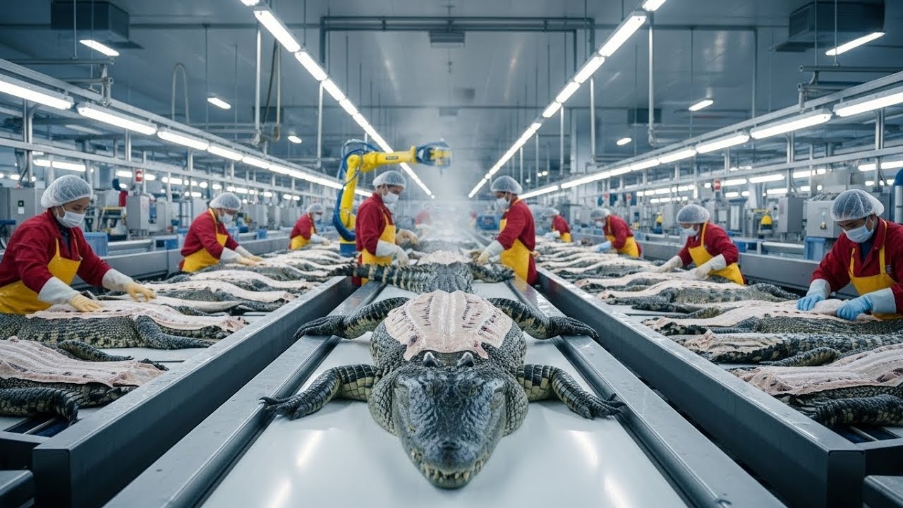 How Exotic Crocodile Leather Becomes $50,000 Luxury Bags | Full Factory Process