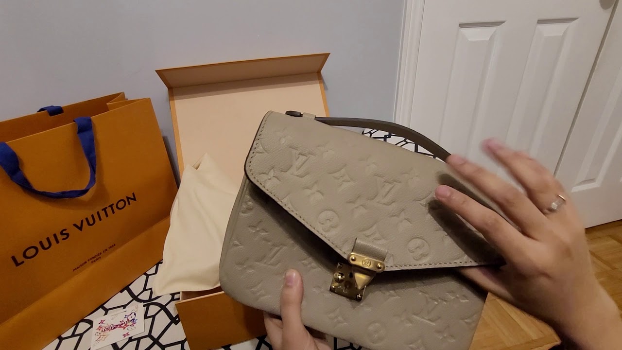 **UNBOXING My Louis Vuitton empriente Pochette Metis in Turtledove (tourtelle)