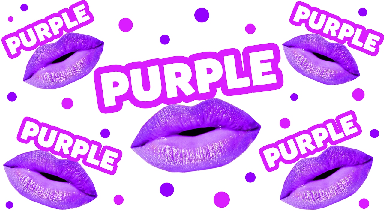 PURPLE SONG (Lips Version) | Learn Colors | Color Song & Nursery Rhymes for Kids | Baby Songs