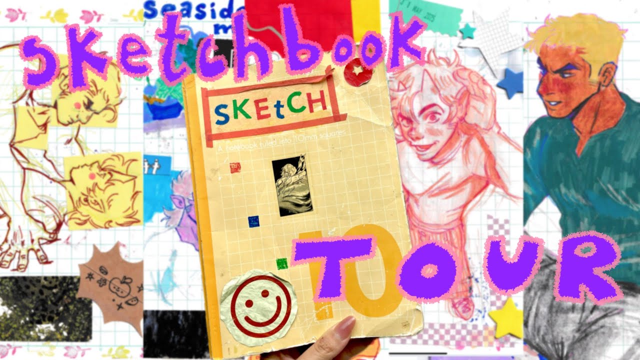 sketchbook tour ☆ full transformation of a Daiso notebook 
