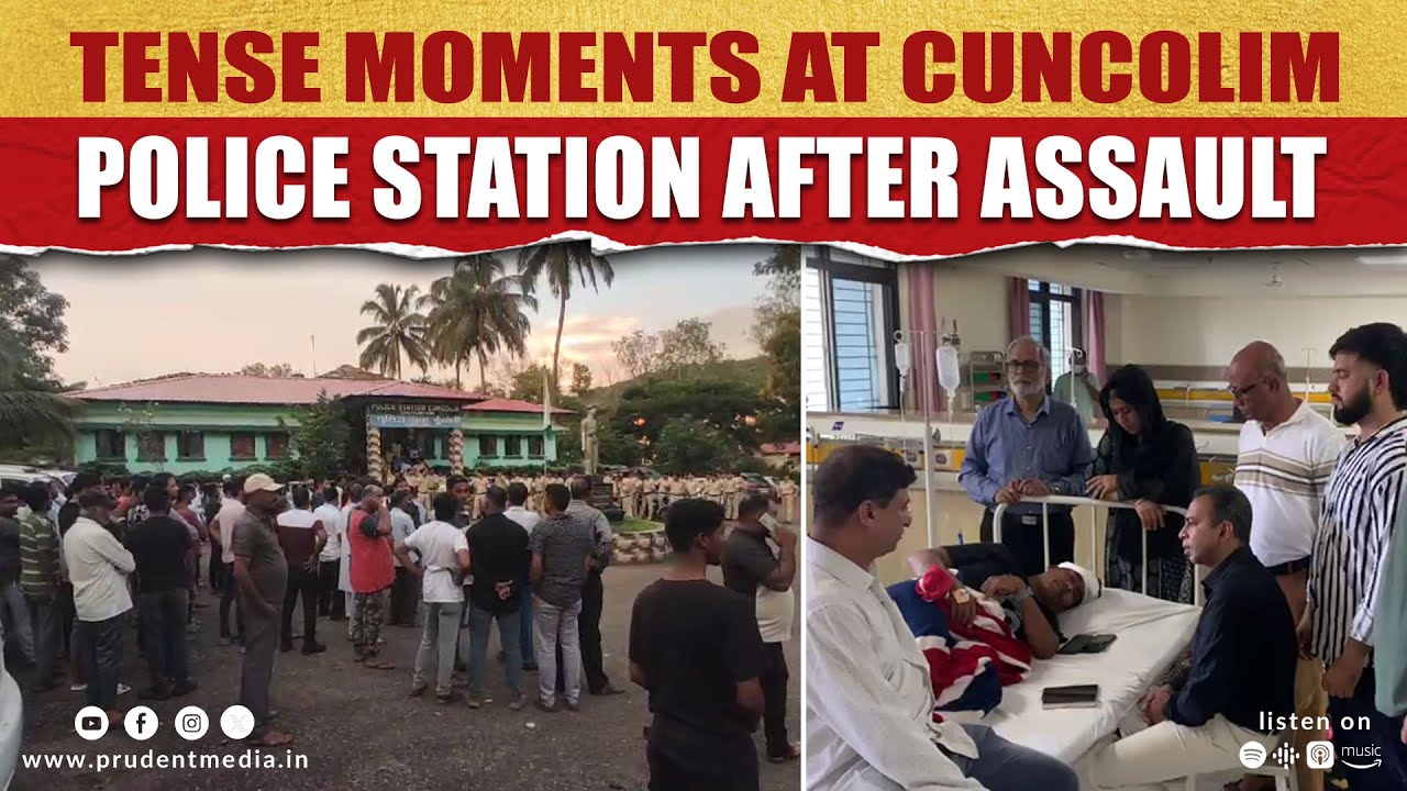 Tense Moments At Cuncolim Police Station After Assault