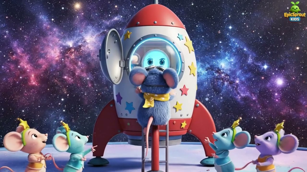 Portuguese | O Rato Que Foi à Lua | The Mouse Who Went to the Moon | kids song