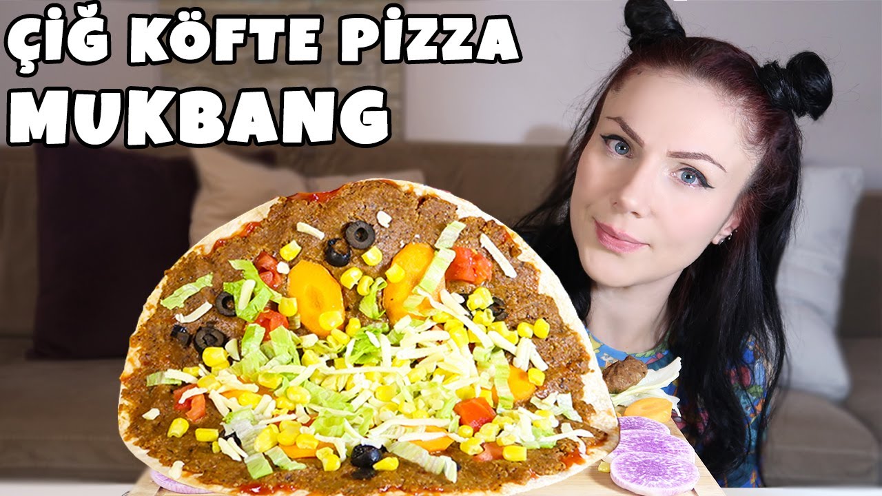 ÇİĞ KÖFTE PİZZA YİYEREK DAHA ÖNCE CEVAPLAMADIĞIM SORULARINIZI CEVAPLADIM | Mukbang Türkçe