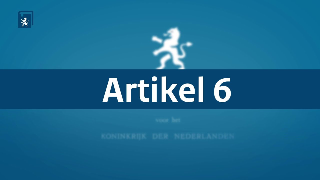 Dit is artikel 6 van de Grondwet | Explainer | #175jaarGrondwet