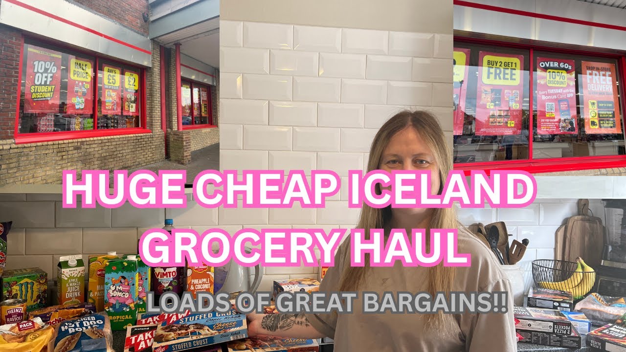 HUGE CHEAP ICELAND GROCERY HAUL SOME GREAT BARGAIN|&pound;200 BEFORE SAVINGS
