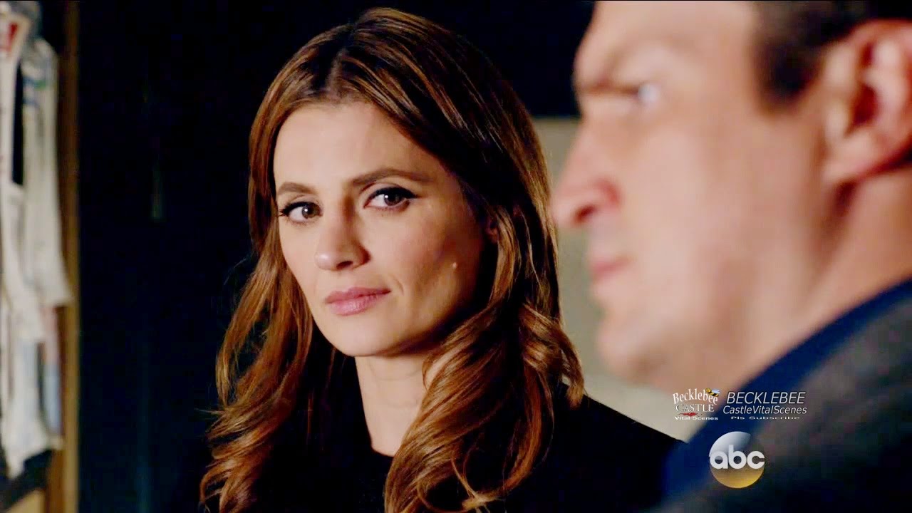 Castle 8x11 Beckett Tells Castle About Stepmother Rita “Dead Red” Season 8 Episode 11