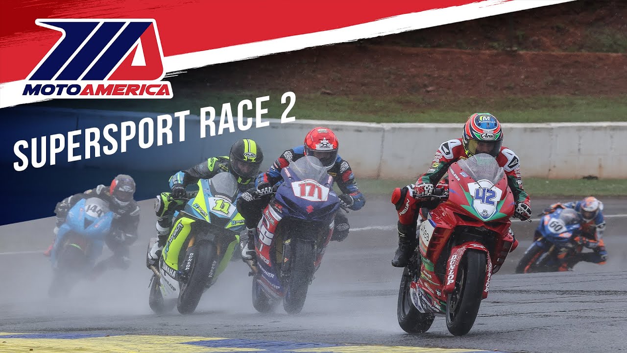 Supersport Race 2 на Road Atlanta 2024 — ПОЛНЫЙ ВИДЕОГОНКА | MotoAmerica