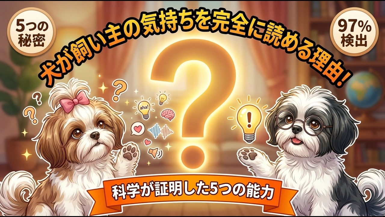 【衝撃】犬が飼い主の気持ちを完全に読める理由!科学が証明した5つの能力/ 犬の気持ち/ わんこ雑学