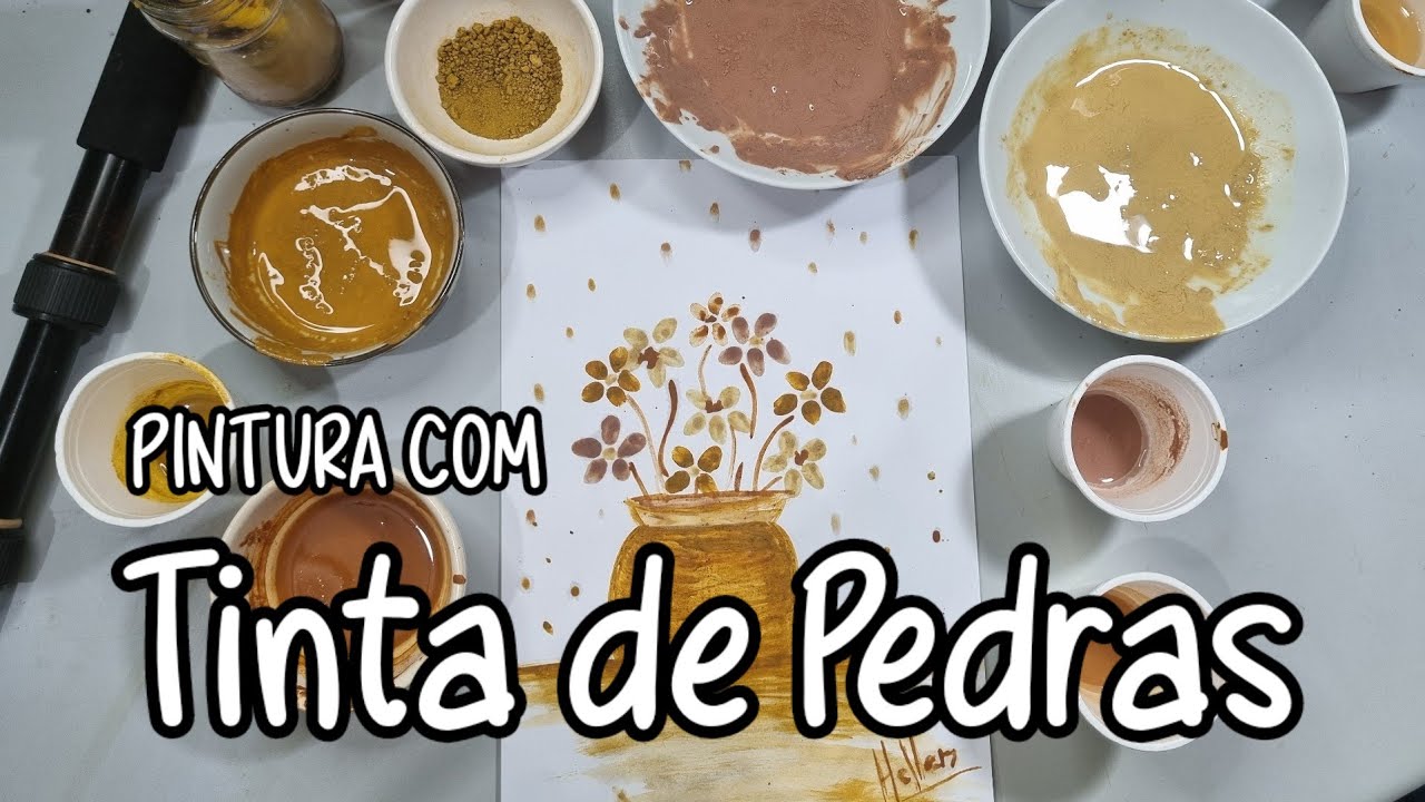 Como fazer tintas com Pedras Naturais - Parte 2