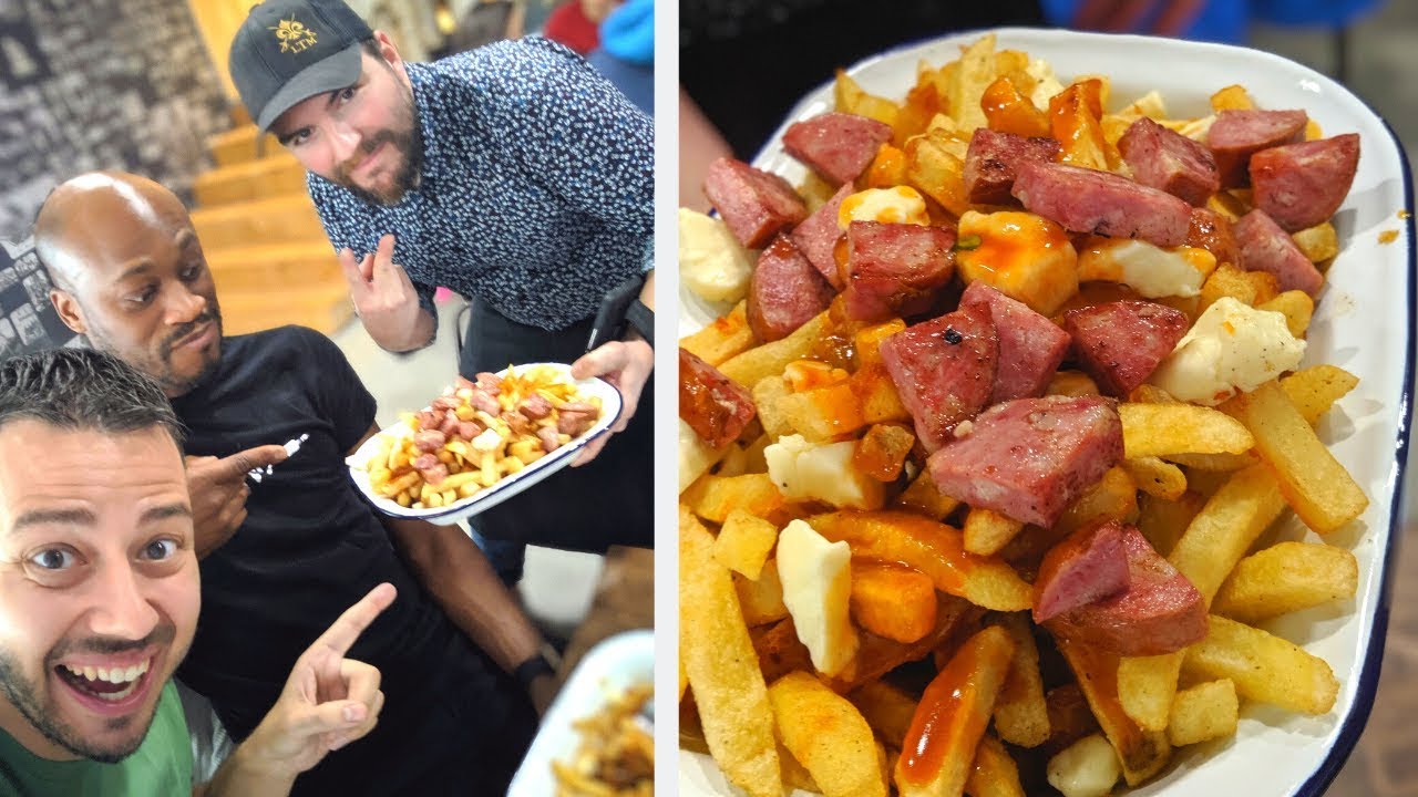 Sa 1ère POUTINE dans un VRAI RESTO QUEBECOIS! - VLOG #920