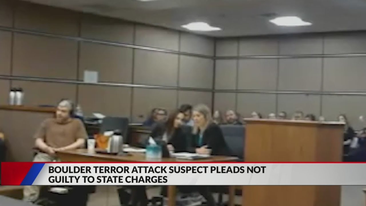 Boulder terror attack suspect pleads not guilty to state charges