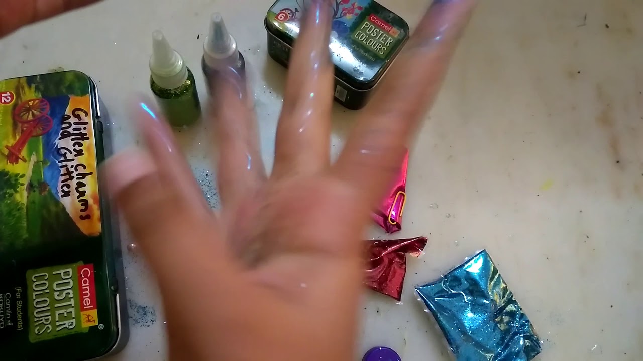 Easy way to make glitter charms