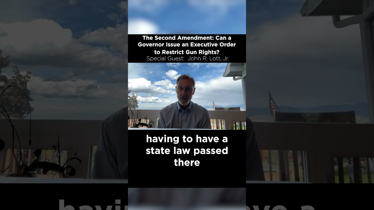 The Second Amendment:  Can a Governor Issue an Executive Order to Restrict Gun Rights?  