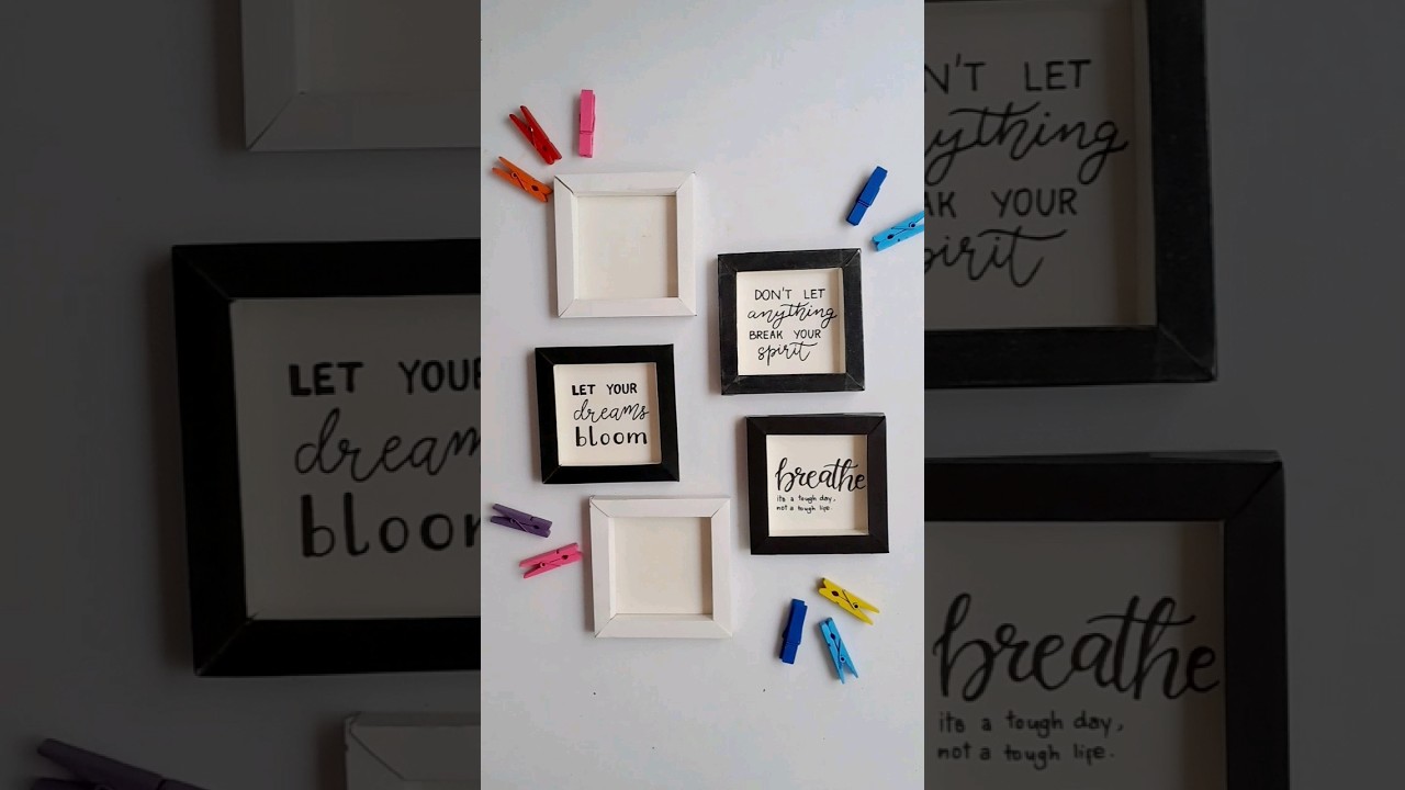 DIY Paper Frames | Shadow Box | 3D Frame tutorial ✨️