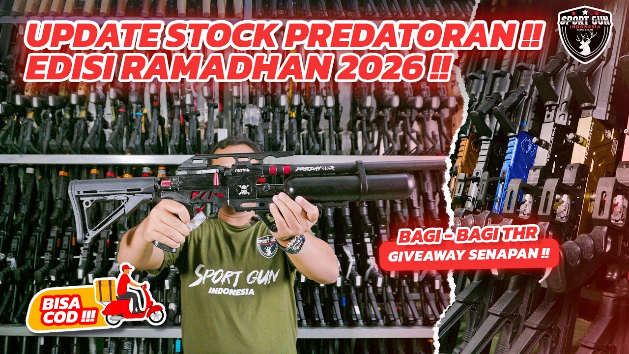UPDATE STOCK EDISI RAMADHAN SALE 2026 PCP PREDATOR HARGA 1 JT AN!! PREDATOR OD 38, BOCAP, CNC READY