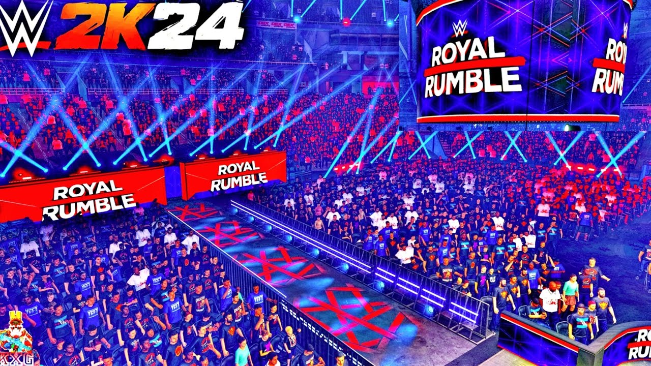 ROYAL RUMBLE 2024 MODDED ARENA WWE 2K23 Ft-Cody,Roman,Seth,Rock| WWE 2K24 | KanavXGaming