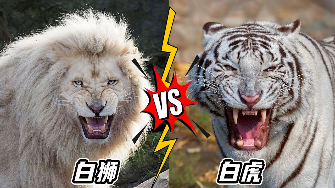 白獅VS白虎，誰才是真正的强者？ 用數據告訴你，差距有多大【小馬哥知識局】