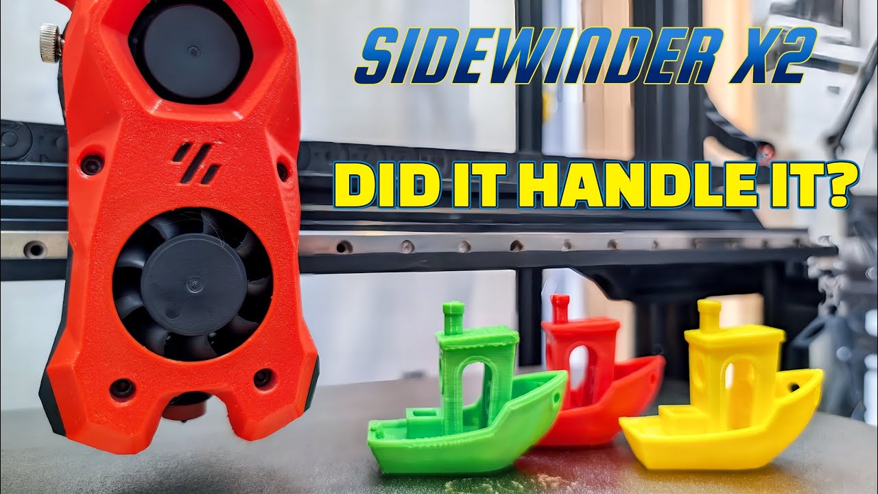 My Heavily Modded Sidewinder X2 – Can It Print a Benchy in UNDER 20 Minutes?