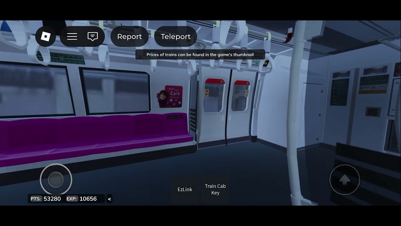Roblox C751B train set 351/352 from Jurong East to Bukit Batok 