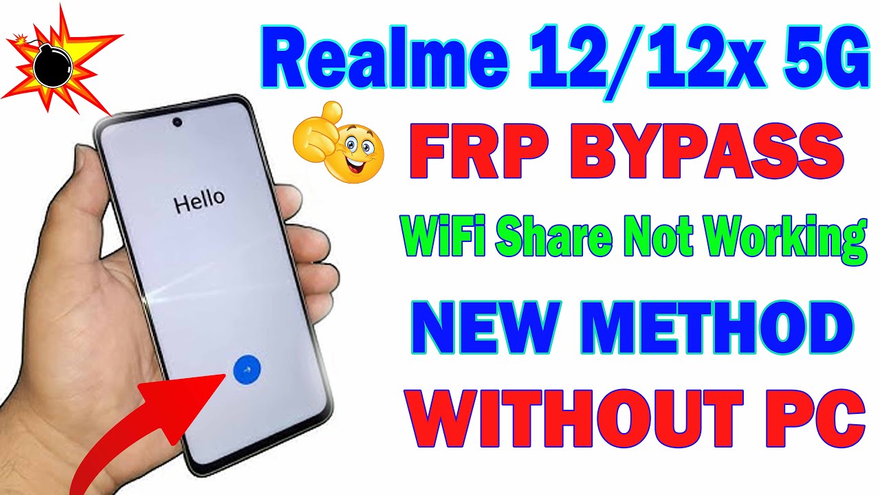 Realme 12x 5g ✅ FRP Bypass 🔥 Without PC / Realme 12x Google Account Unlock Latest Security