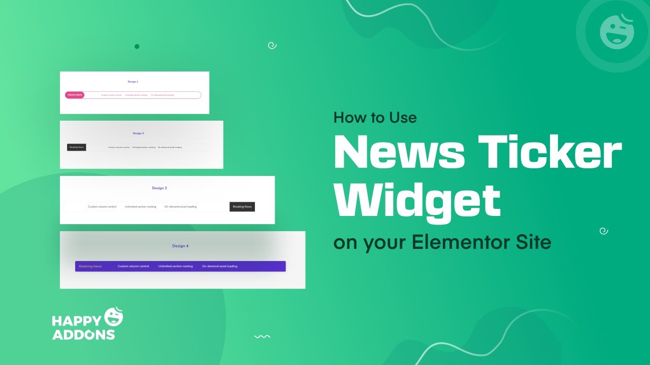 How to Use  News Ticker Widget on Your Elementor Site
