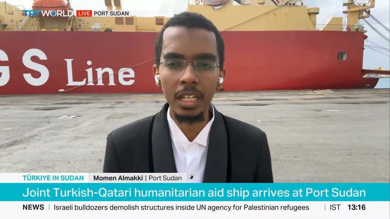 Turkiye's sixth Ship of Goodness arrives to Portsudan with 2,600 tons of aid