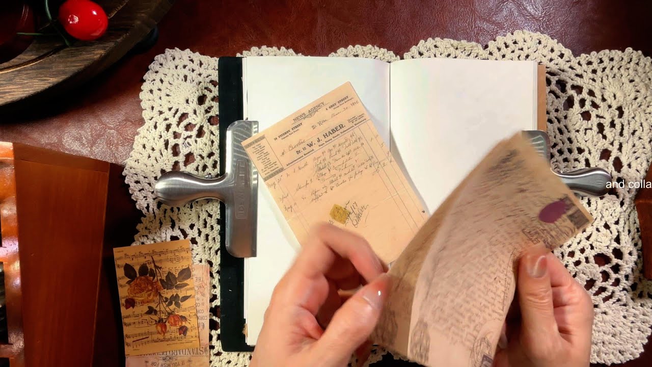 【ASMR】journal/collage/scrapbooking/relaxingsound/コラージュ