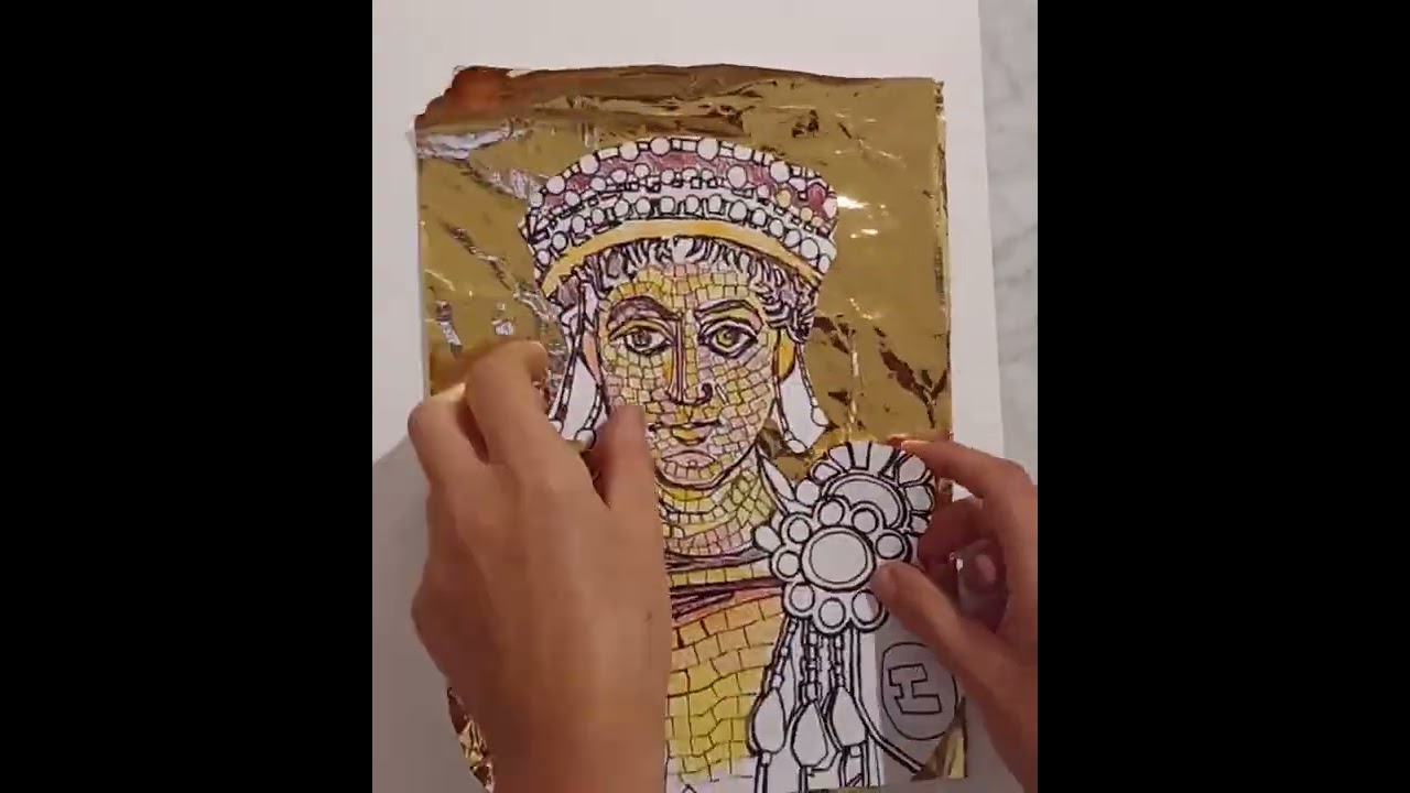 gli imperatori bizantini con la tecnica del mosaico