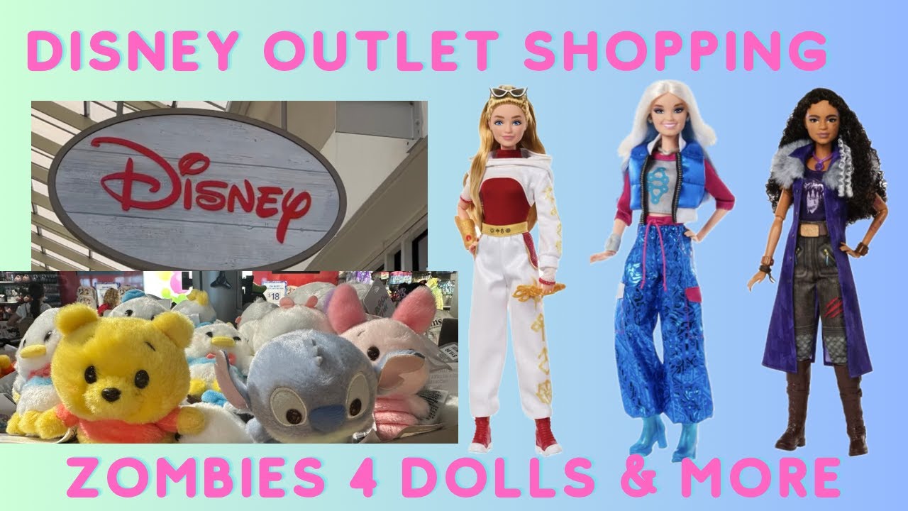 Disney Store Outlet Shopping Zombies 4 Dolls!