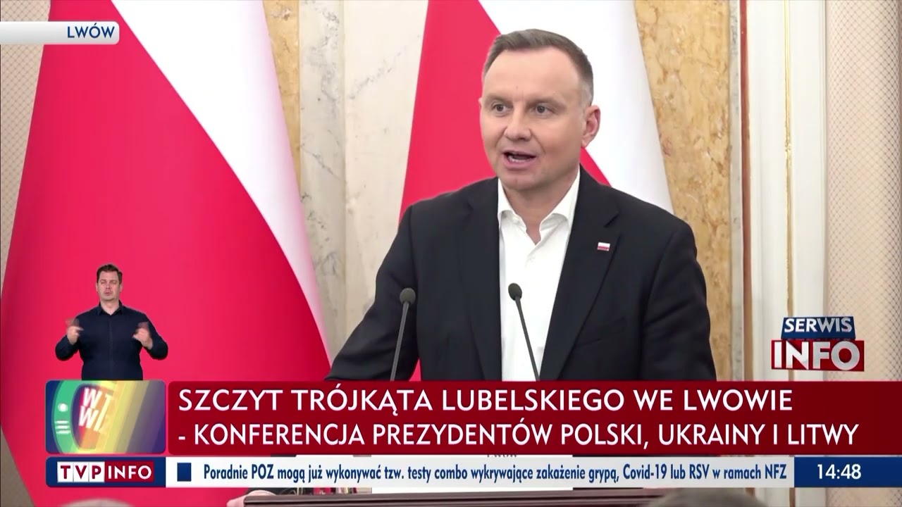 Prezydent Duda: Walczymy o to, by Ukraina uzyskała pełnoprawny status członkowski w UE