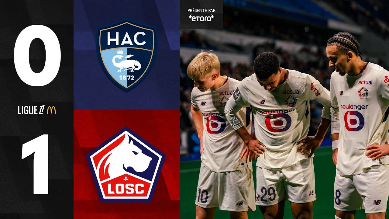 Highlights I A 10 contre 11, le LOSC s'impose au Havre (1-0) 💪 avec @etoro 🤝