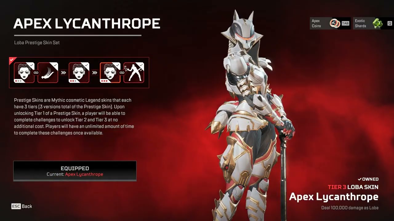 (Sold)7 Mythics Loba Prestige+Raptors Claw+Wraith Kunai+Octane+Revenant+Wattson+Horizon Heirloom