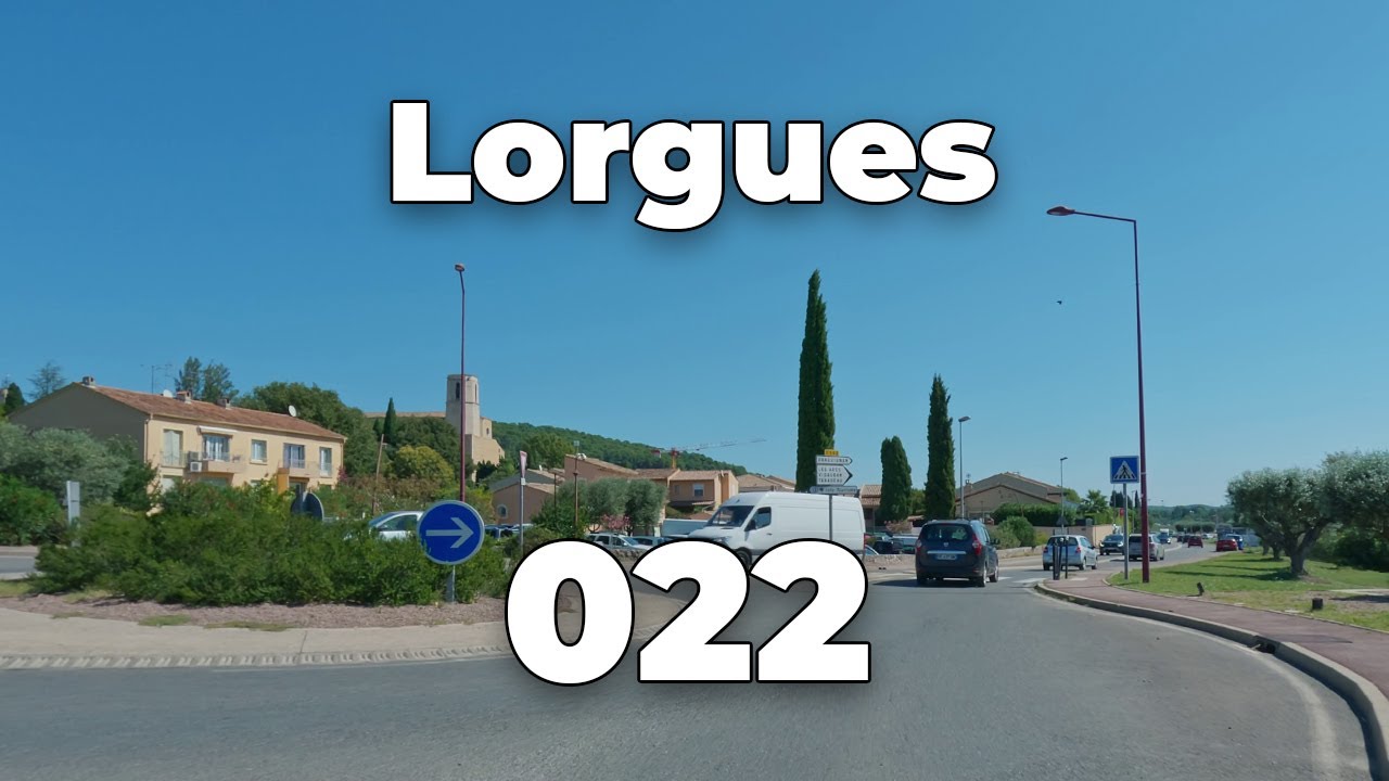 ASMR Driving 4K - SANDAYA SAINT RAPHAEL to LORGUES in  | Tour de Provence 022 (PACA Cote d'Azur)