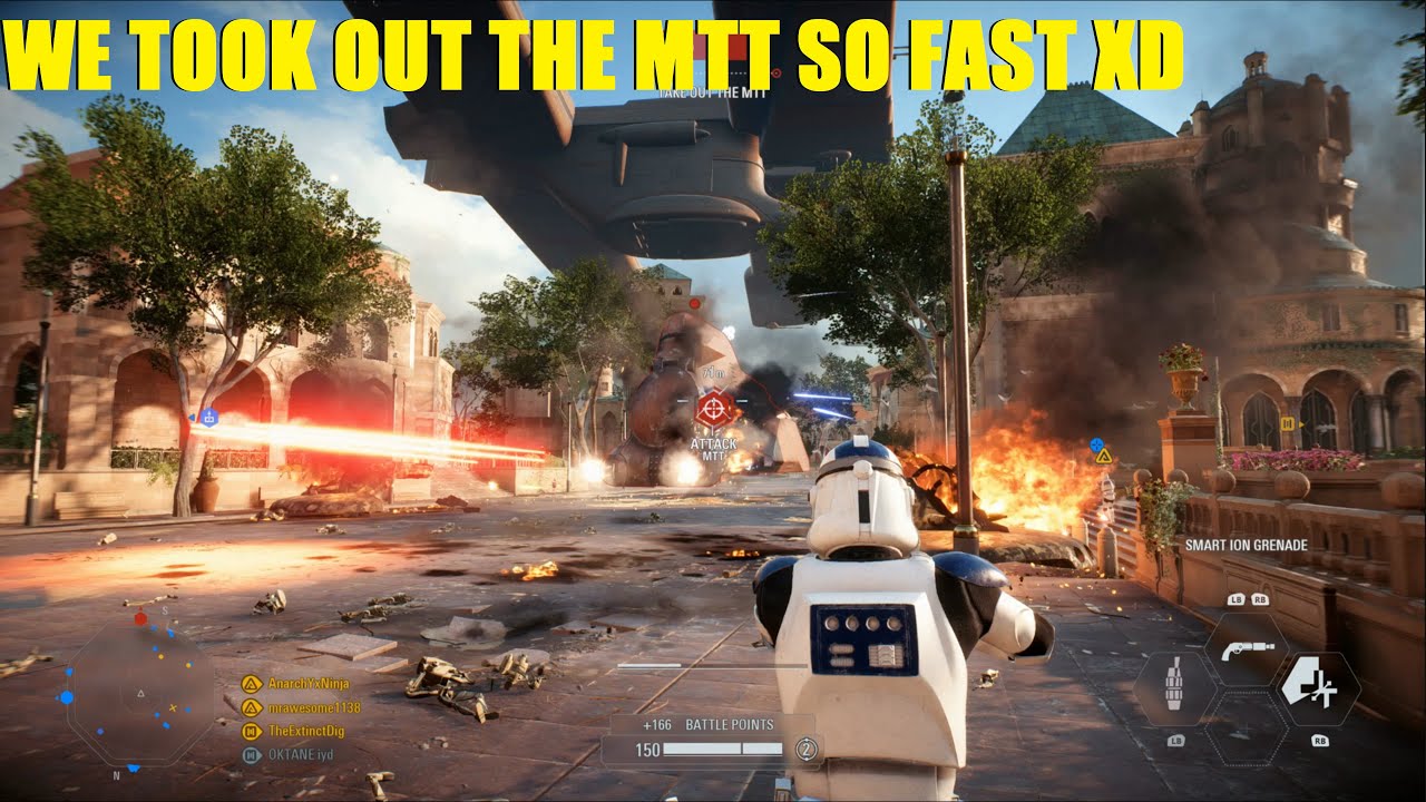 Star Wars Battlefront 2 - The MTT got destroyed SO quickly on Theed! | Put a stop to that invasion!