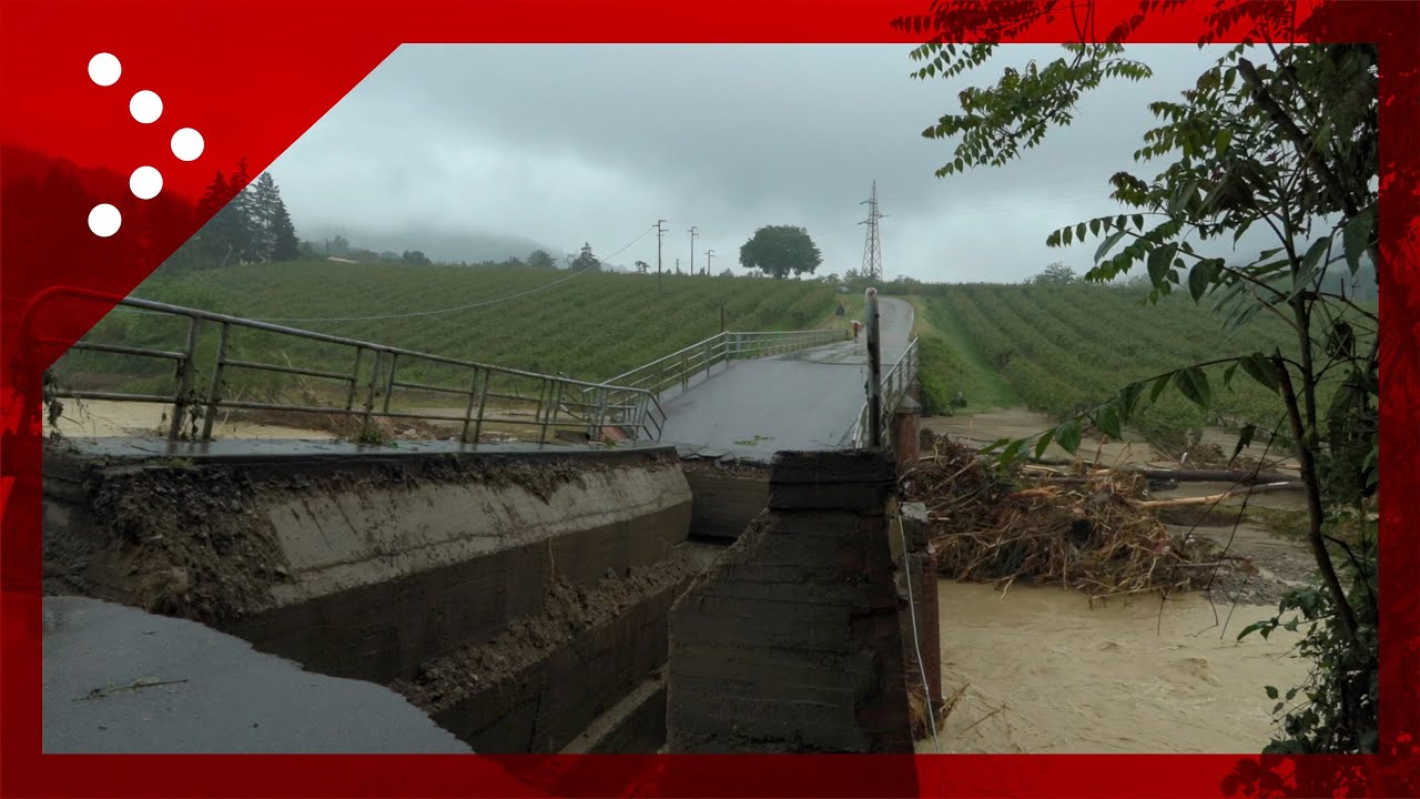 Modigliana isolata, frane, smottamenti e il crollo di un ponte  tagliano fuori il paese