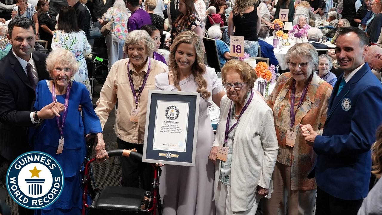 The LARGEST Gathering of 100+ Year Olds | Guinness World Records