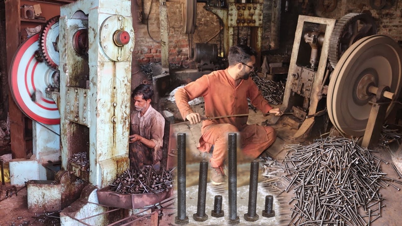 Mass Production of Hex Bolts and Nuts Local Factory Tour