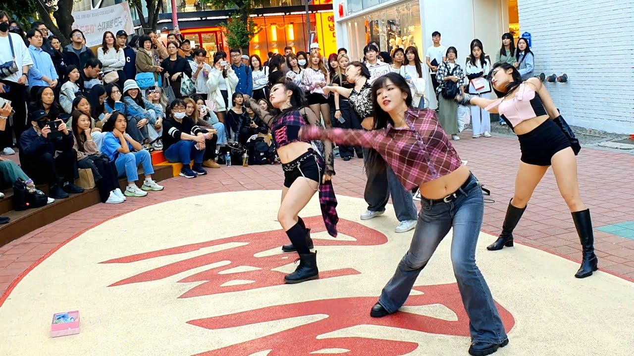[STREET ARTIST] AON1, CHINESE DANCE TEAM. WITH INFLUENCER GUEST. HONGDAE BUSKING. 241005.