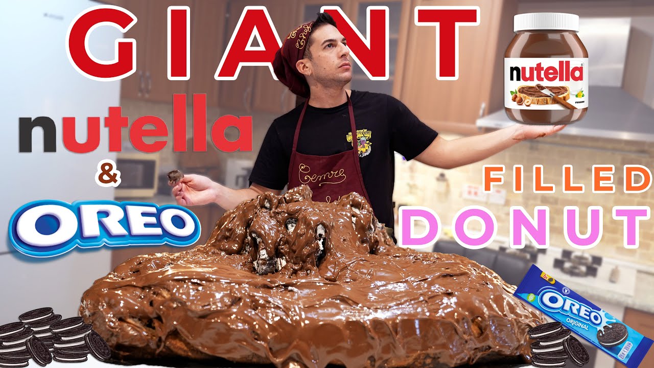 Giant Nutella Oreo Filled Donut | Someone Feed Cemre The Chef