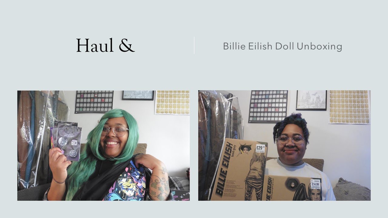 HMV, clothing, bathbomb haul & Billie Eilish doll unboxing