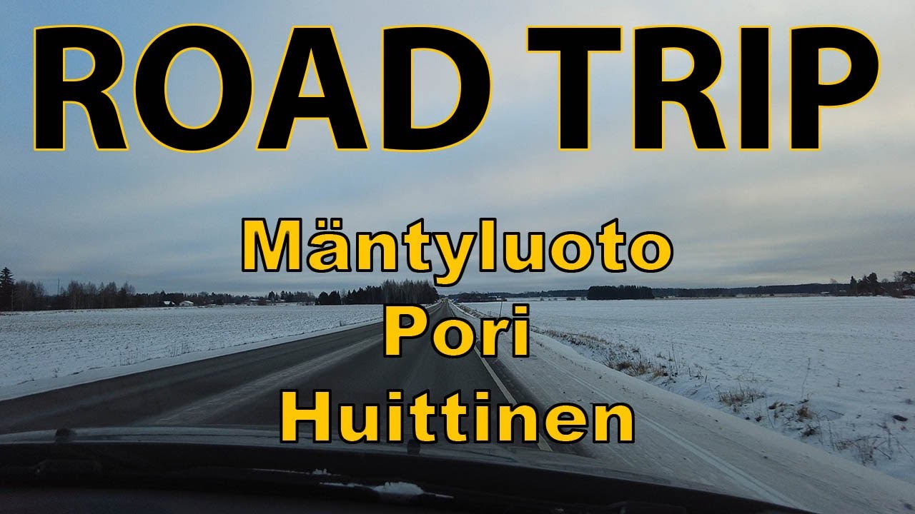 RSP Road Trip Finland Mäntyluoto Pori Huittinen Highway 2, 4K UHD