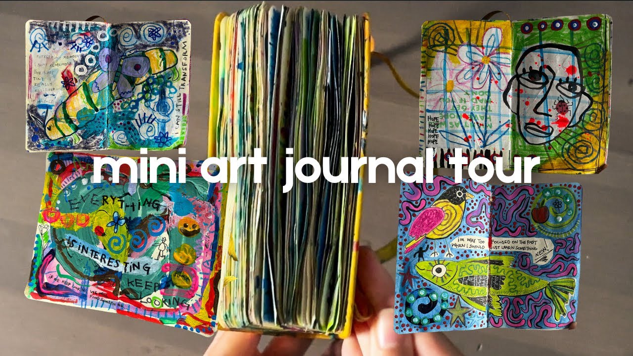 МИНИ-ТУР ПО ХУДОЖЕСТВЕННОМУ ЖУРНАЛУ! || amandaswork || talens art creation sketchbook